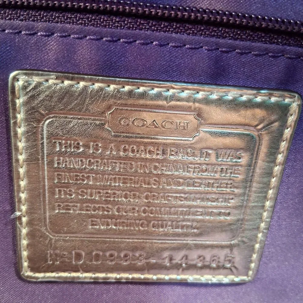 Coach 14365 Poppy Pop C Signature Purse Vintage Spotlight Colorful Glam RARE - Picture 5 of 16